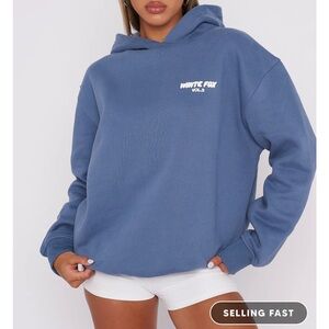 White Fox Offstage Hoodie Ocean S/M
